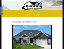 Tablet Screenshot of bbuntingconstruction.com